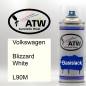 Preview: Volkswagen, Blizzard White, L90M: 400ml Sprühdose, von ATW Autoteile West.